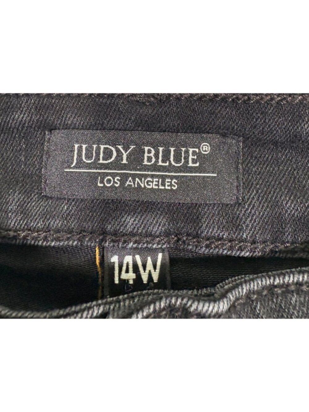 Judy Blue Mid Rise Distressed Leopard Patch Skinny Jeans Size 14W - Picture 8 of 10